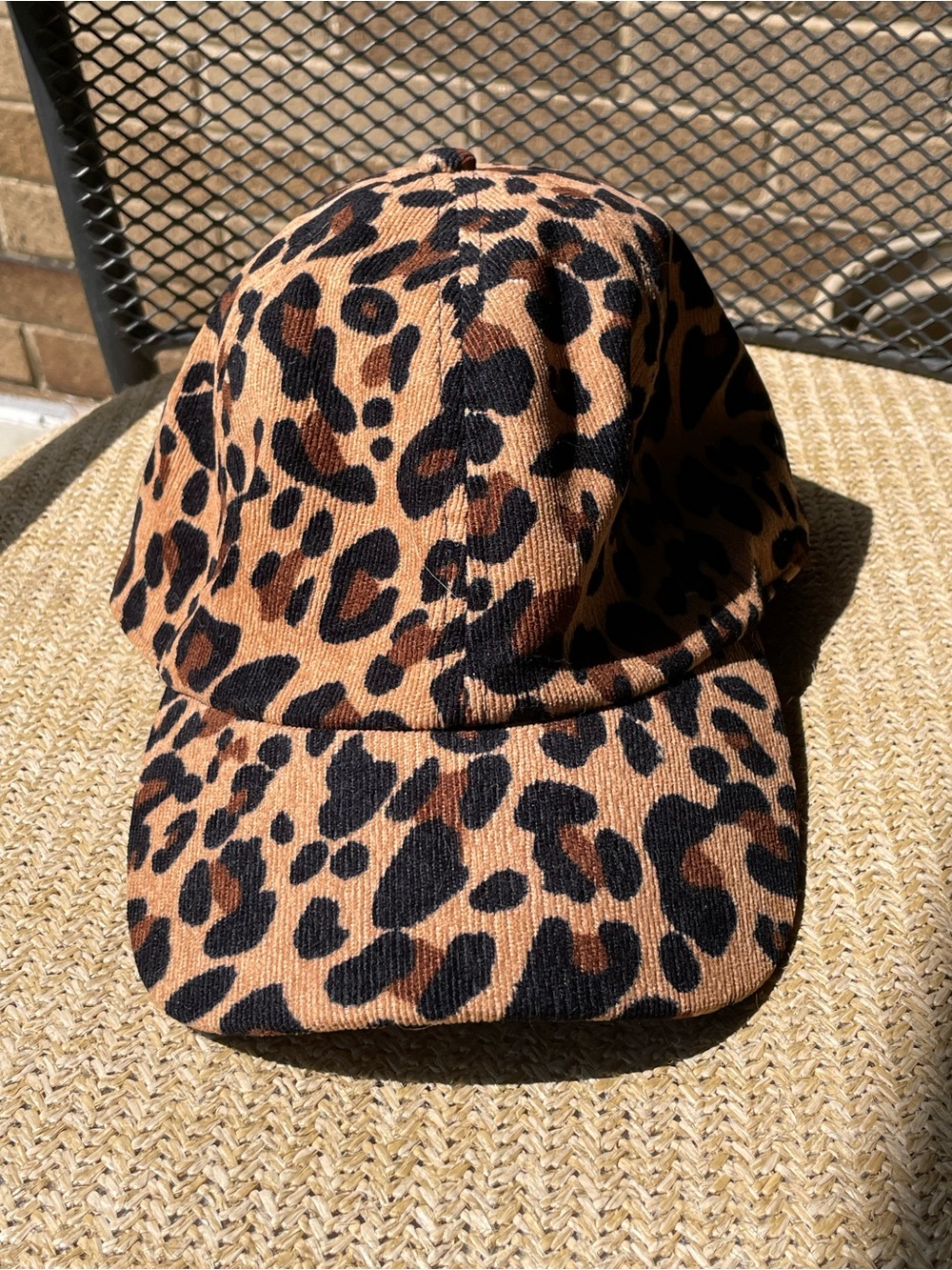 David and Young Leopard Print Cap - Brown & Black